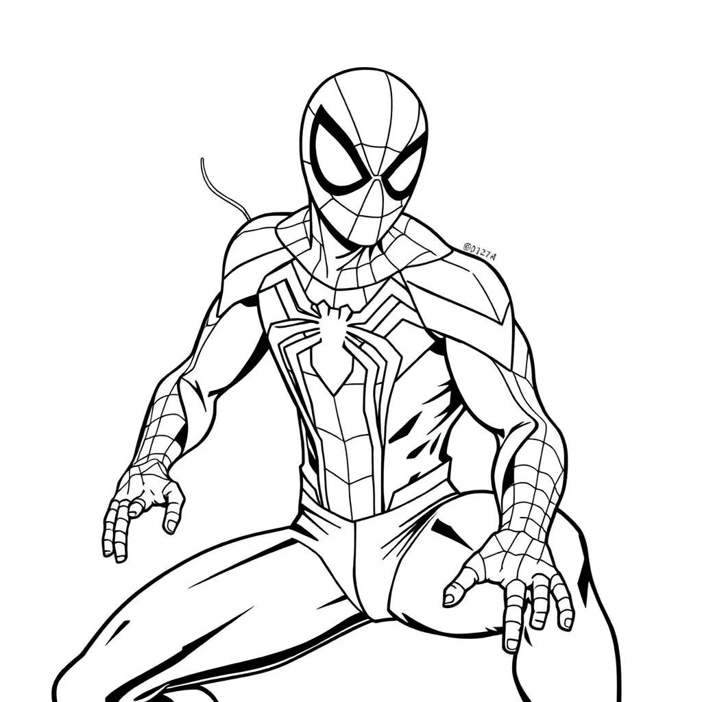 Spiderman Miles Morales Coloring Pages