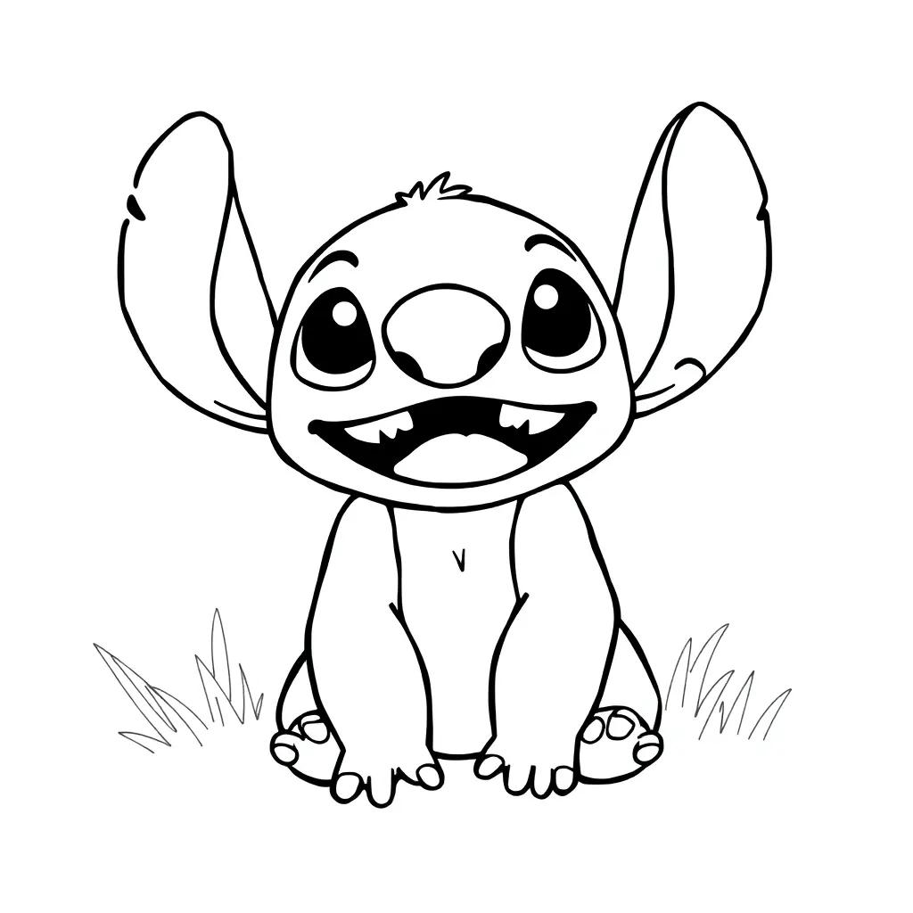 Stitch Printable Coloring Page