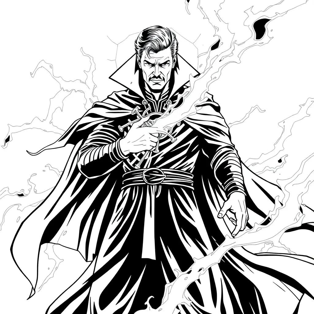 Dr Strange Color Page