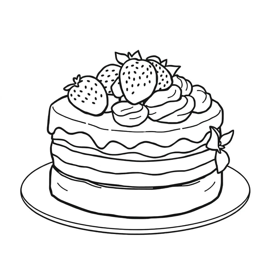 Strawberry Short Cake Coloring Pages