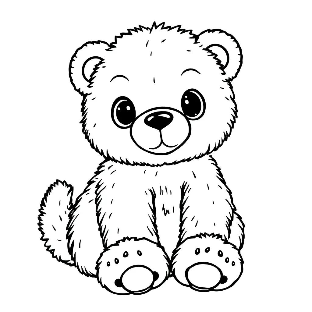 Stuffed Animal Coloring Page
