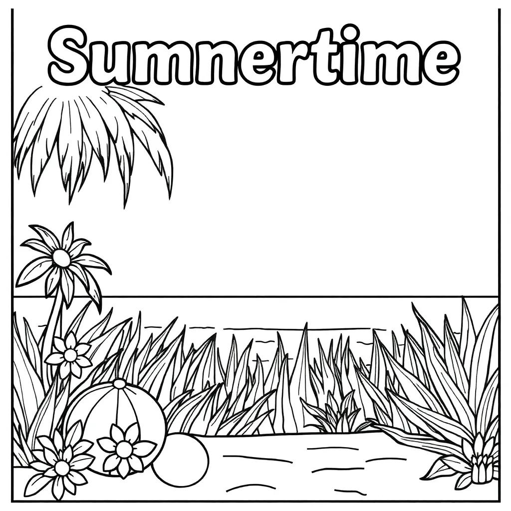 Summertime Coloring Pages Printable Summertime Coloring Pages Printable