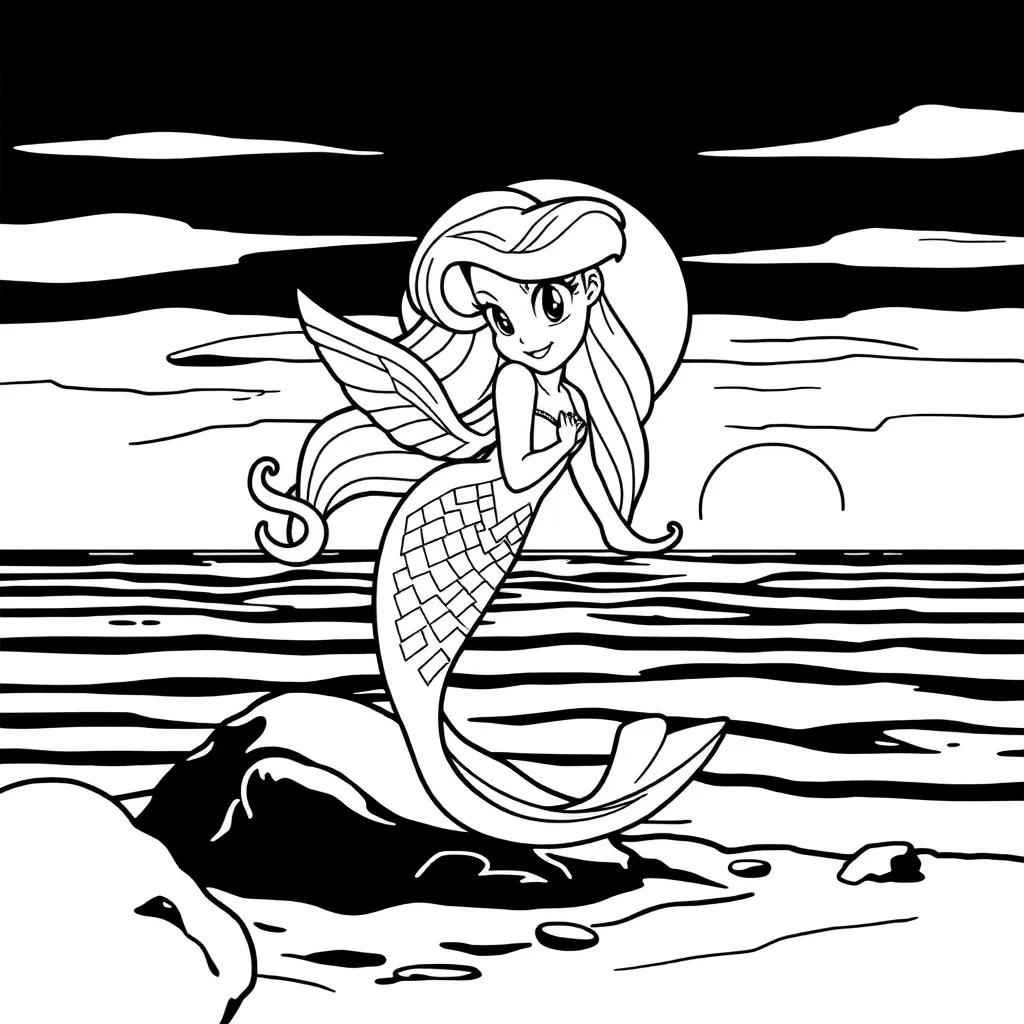 Sunset Shimmer Coloring Page