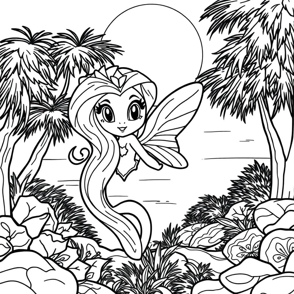 Sunset Shimmer Coloring Pages