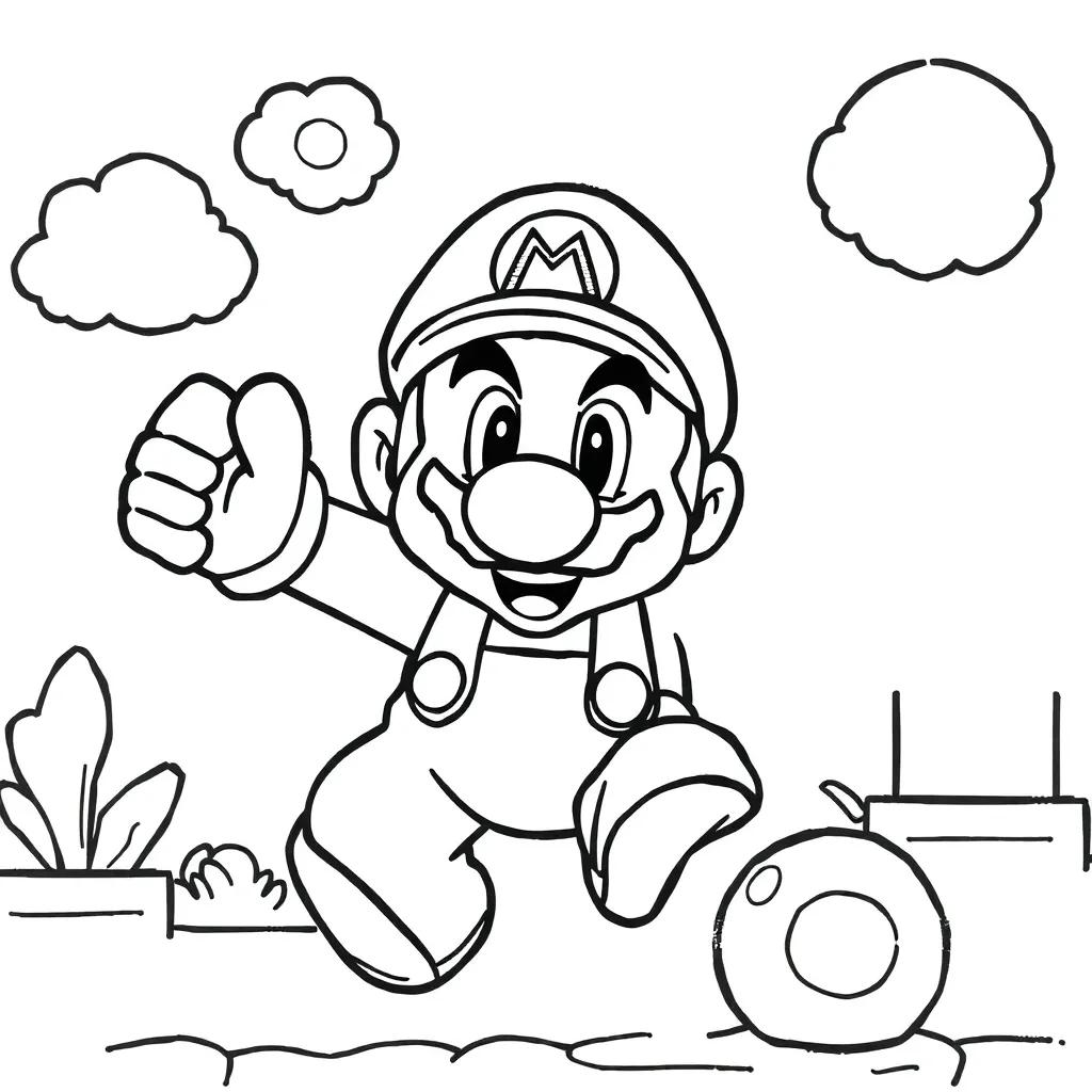 Super Mario Bros Coloring Pages Free Super Mario Bros Coloring Pages Free