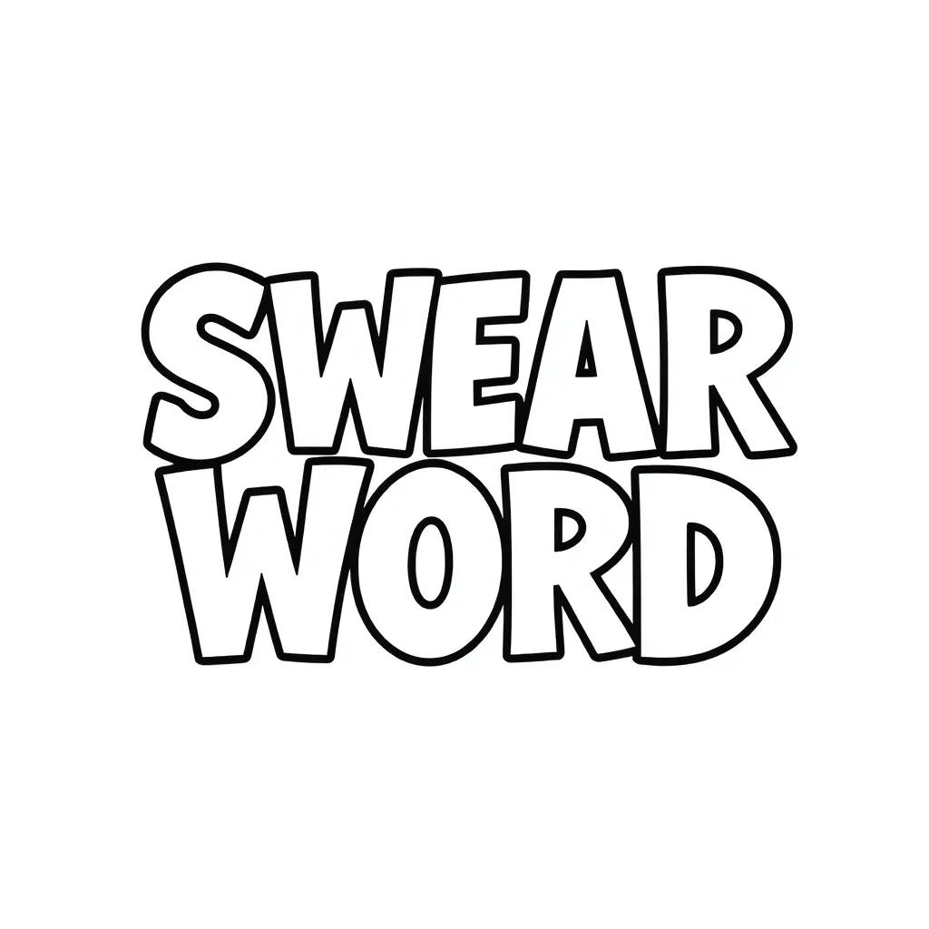 Swear Word Color Pages