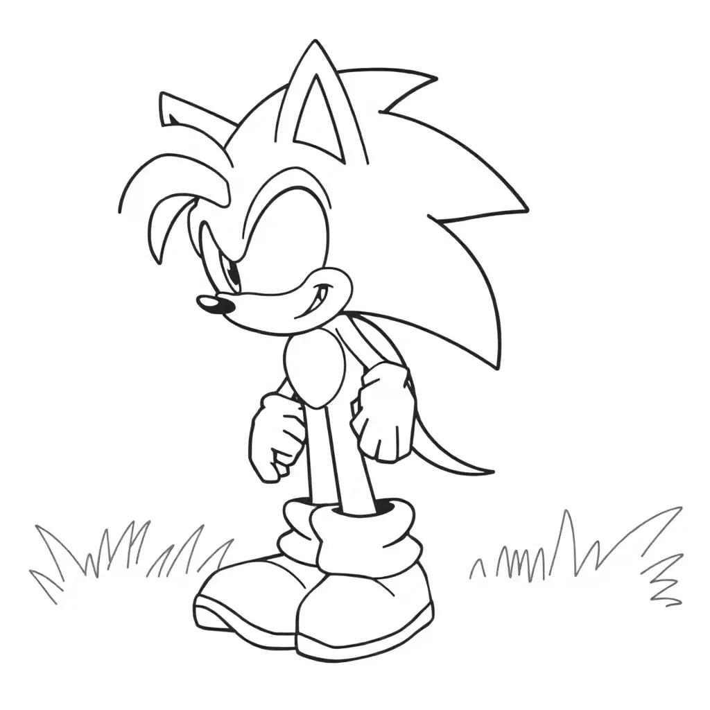 Tails Sonic Coloring Page