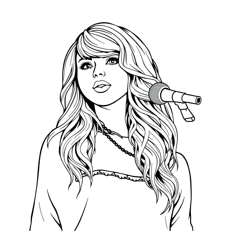 Taylor Swift Eras Coloring Pages