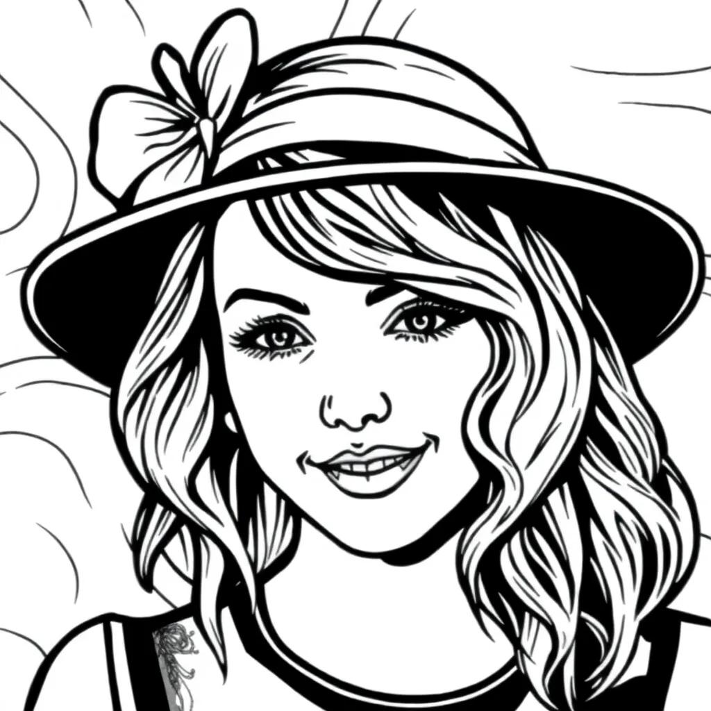 Taylor Swift Coloring Pages 22