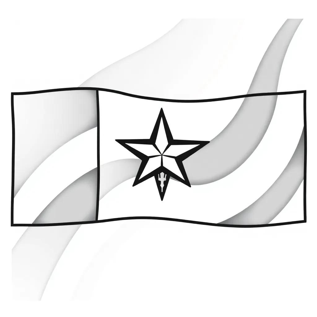 Texas Flag Coloring Page