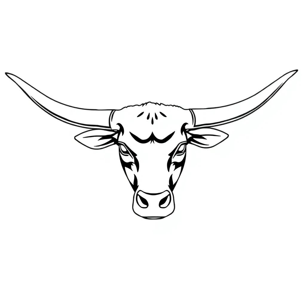 Texas Longhorn Coloring Page