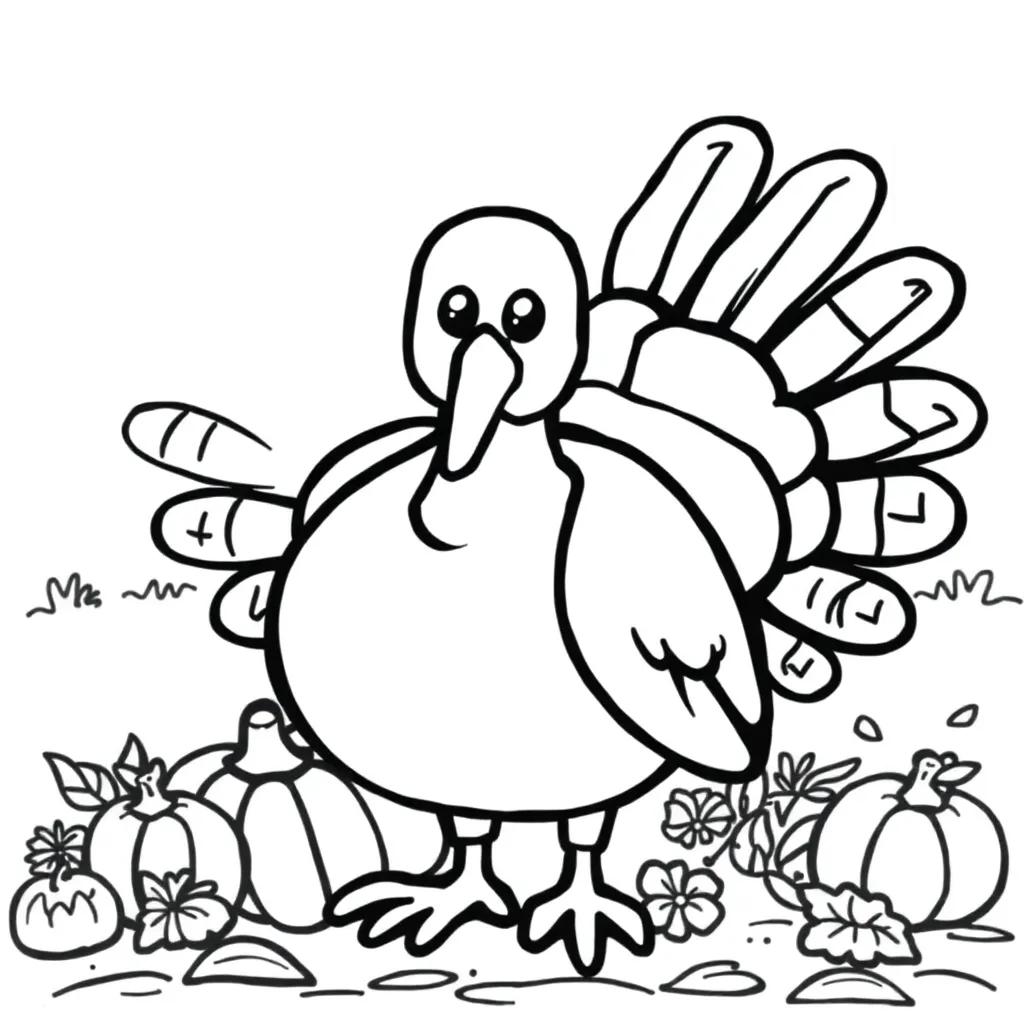 Thanksgiving Coloring Pages Funny