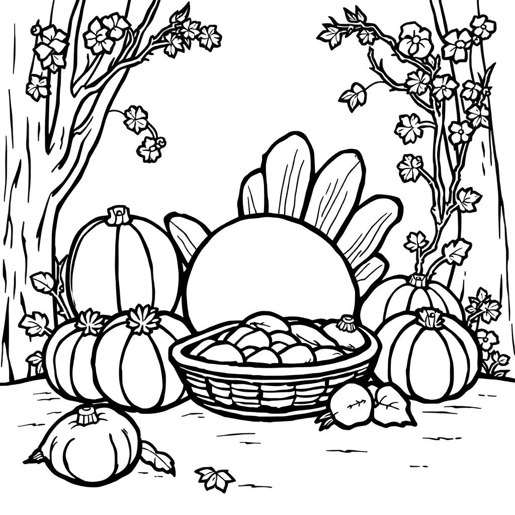 Thanksgiving Coloring Pages Christian