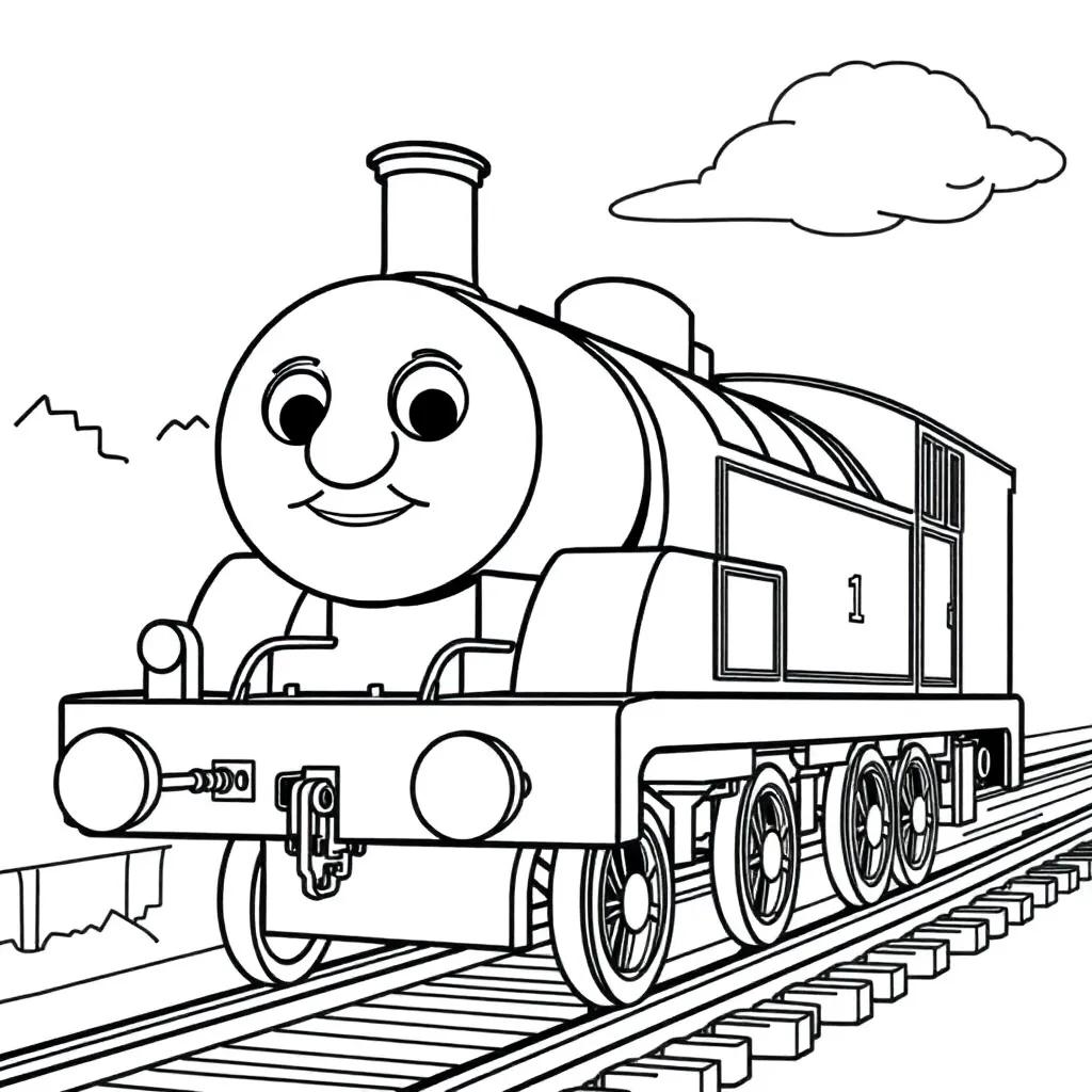 Thomas The Tank Engine Coloring Book Pages