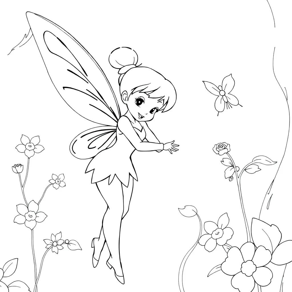 Tinkerbell And Friends Coloring Pages