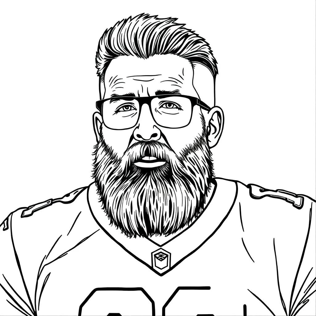 Travis Kelce Coloring Pages Travis Kelce Coloring Pages