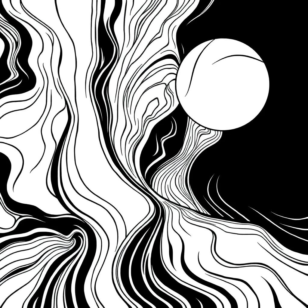 Trippy Abstract Coloring Pages
