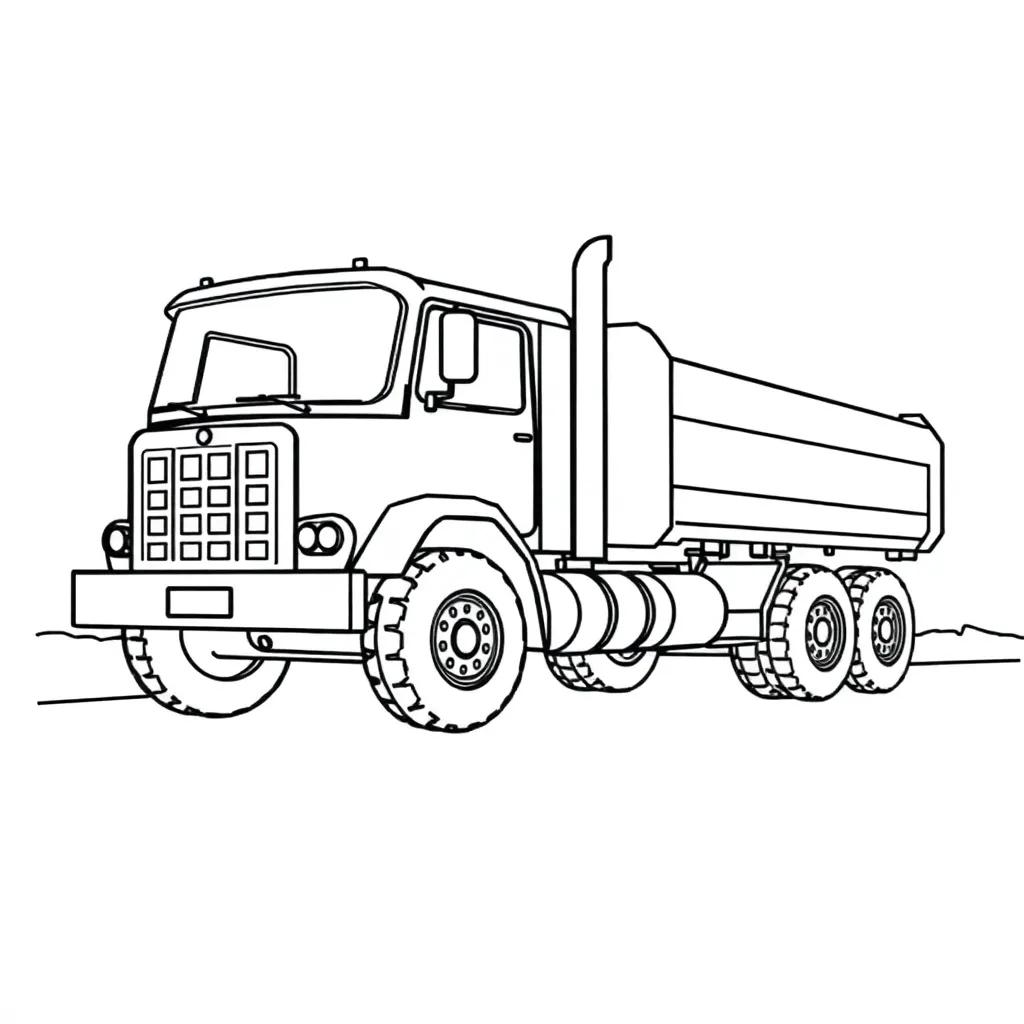 Truck Coloring Pages For Adults