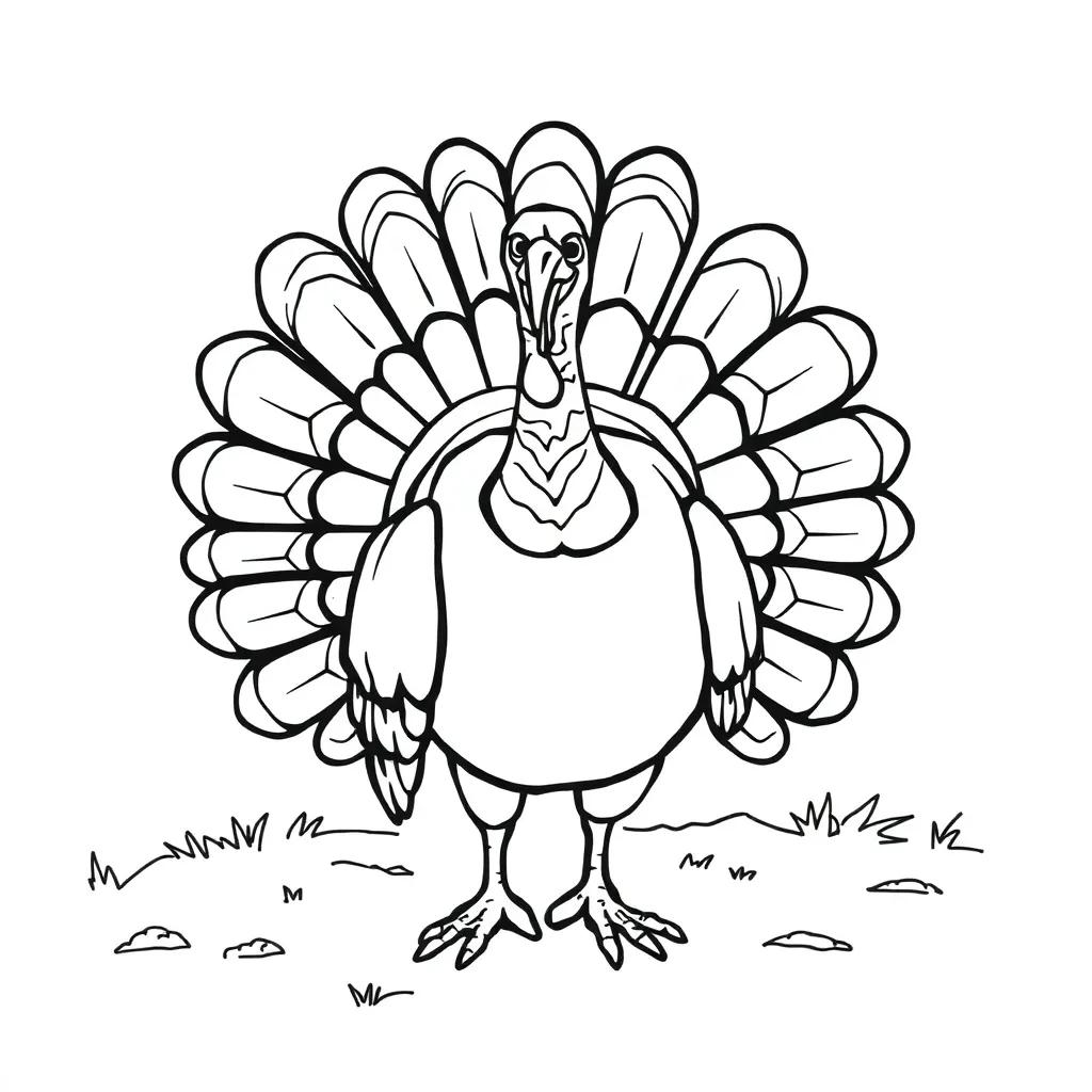Turkey Coloring Pages For Free Turkey Coloring Pages For Free
