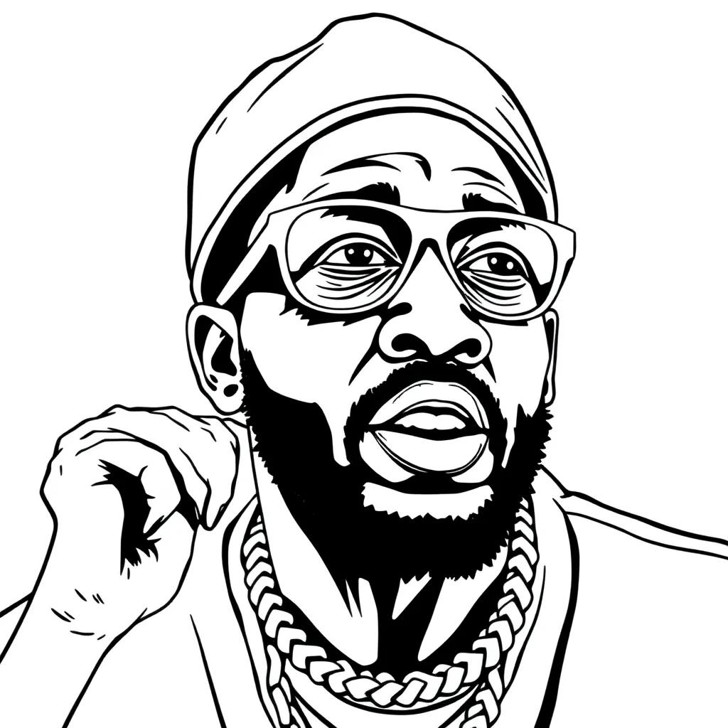 Tyler The Creator Coloring Page Tyler The Creator Coloring Page