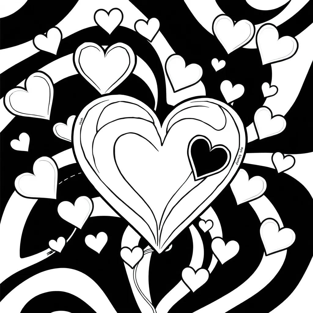 Valentines Day Coloring Pages Hearts