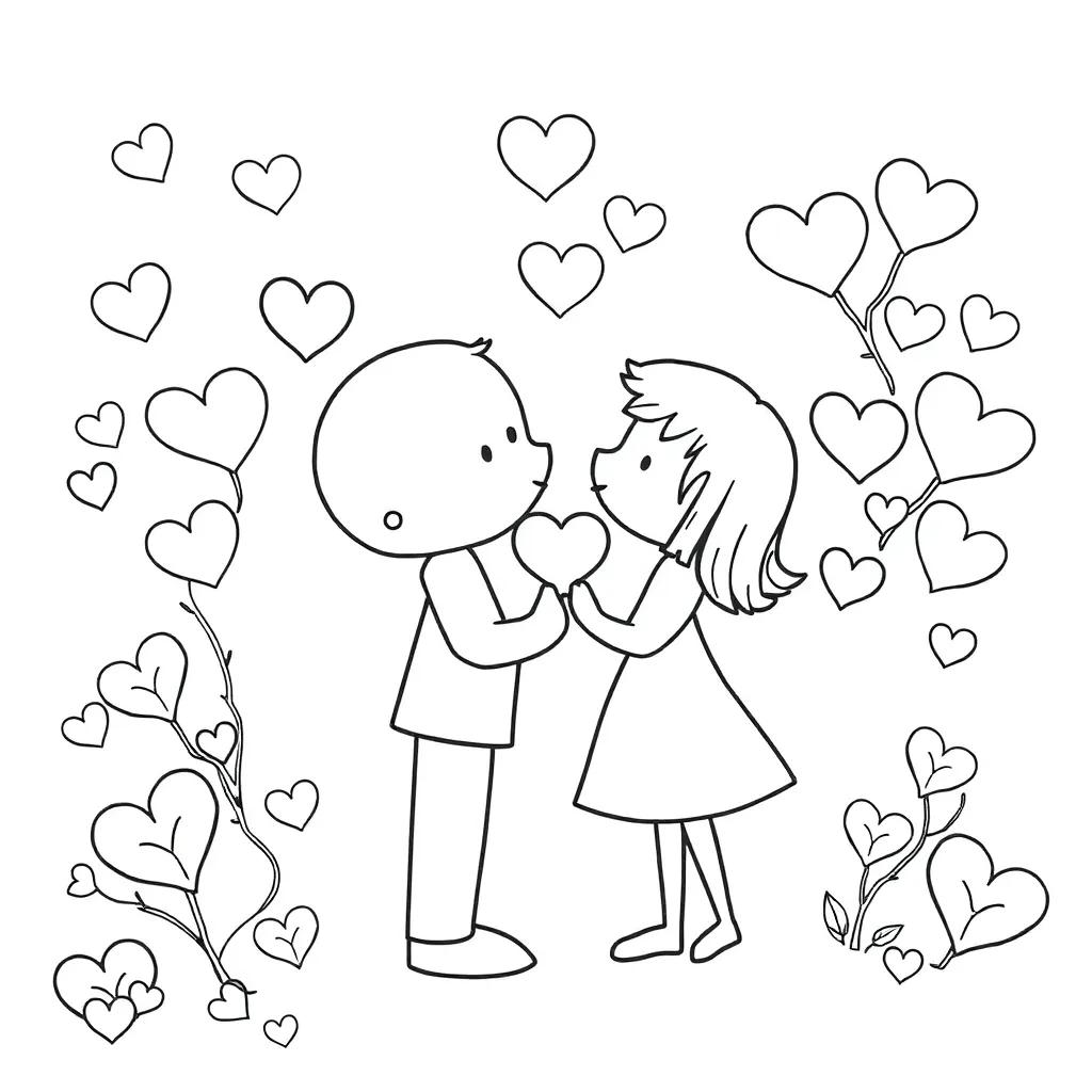 Valentines Day Coloring Page Printable