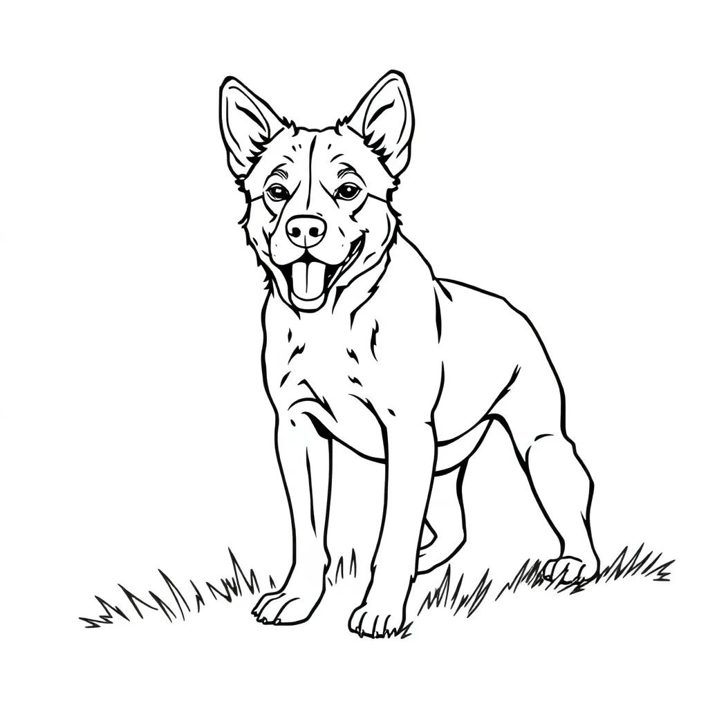 Wild Dog Coloring Pages