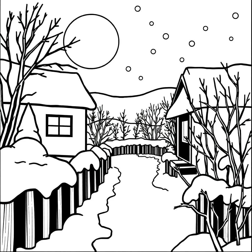 Winter Coloring Pages Pdf