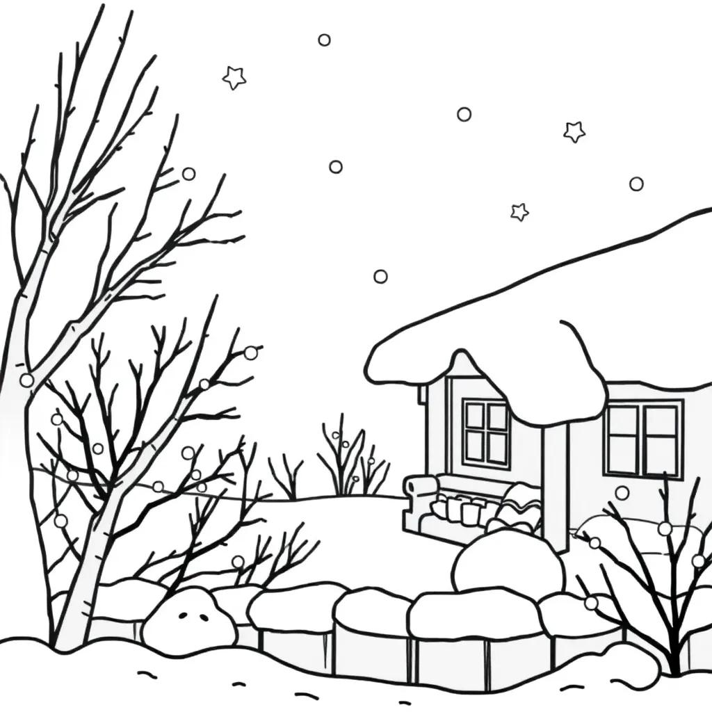 Winter Coloring Pages Disney