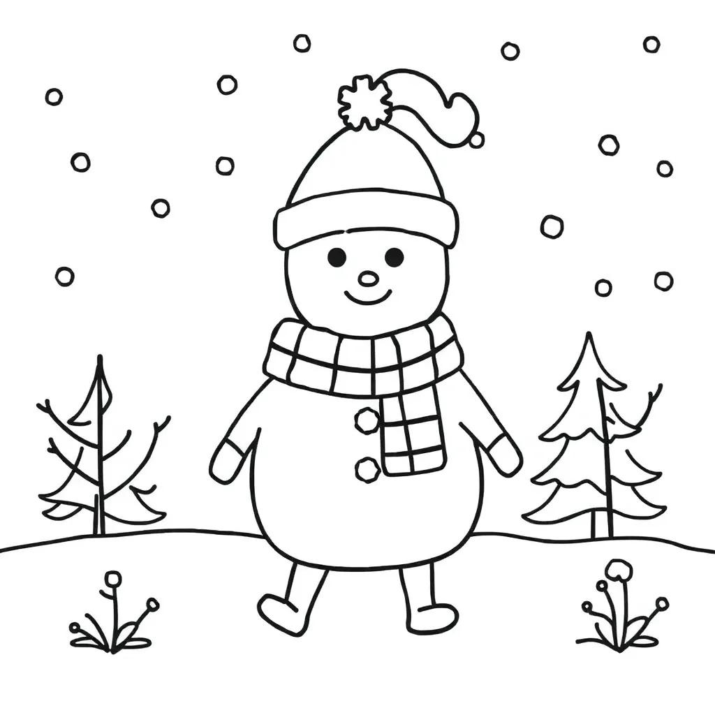 Winter Coloring Pages For Preschool