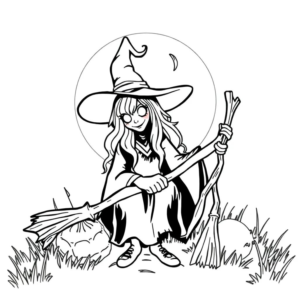 Witchy Coloring Pages Free