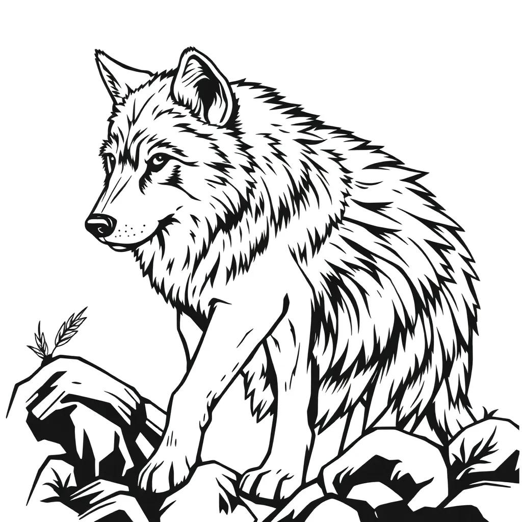 Wolves Coloring Pages Printable